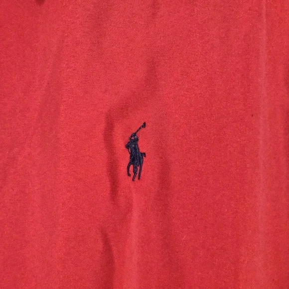 Vtg Polo Golf Ralph‎ Lauren L Red Harrington Jacket Bomber Windbreaker Full Zip